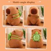 LVQING Cute Capybar Stuffed Animals with Wearable Toast headsetwear Capybar,