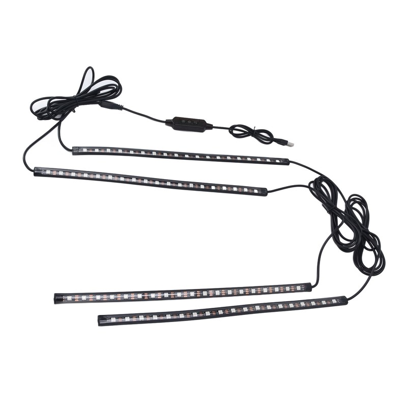 RGBW Music LED Car Interior Strip Light Music Car Interior