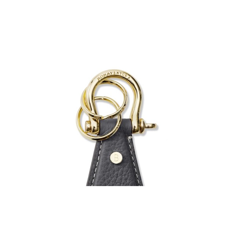 Bonaventura Shackle Key Chain, charcoal gray