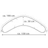 Theraline Nursing Pillow Cover for the Original 190 cm Melange