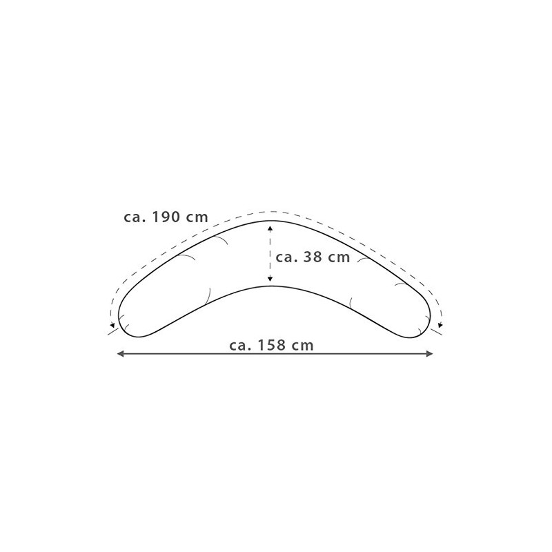 Theraline Nursing Pillow Cover for the Original 190 cm Melange