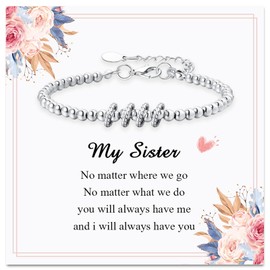 YOEE Sister Birthday Gifts, Sister Bracelet Ladies Bracelets Girls Bracelets Bracelets for Womens-Sister Christmas Gifts Sister Gifts from Sister Big Sister Gifts Christmas Birthday Xmas Presents