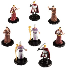 Townsfolk Mini Fantasy Figures - Nobility Class - 8pc Hand-Painted Non Player Character - 1" Hex-Sized Compatible with DND Dungeons and Dragons