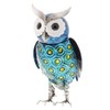 Hand Painted Owl Ornament Metal H20cm x W11cm x D12cm
