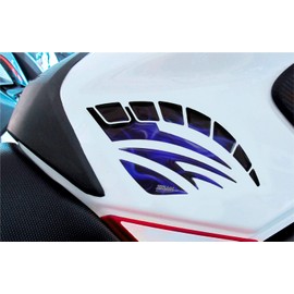 BIKE-label Side Tank Pad Flame Blue Flames Compatible with Suzuki 810006