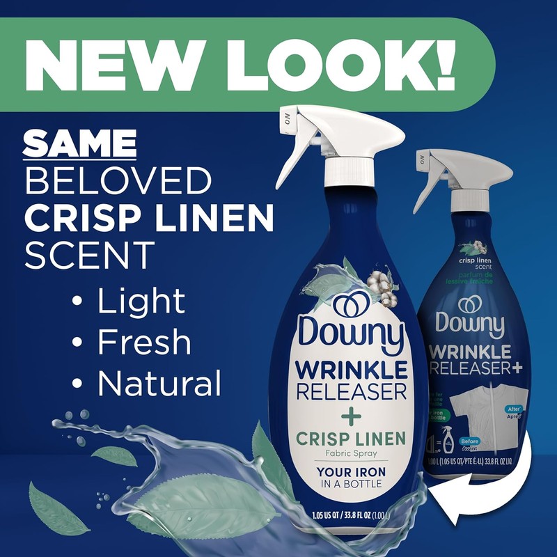 Downy Wrinkle Releaser Spray, All In One Formula, Removes Wrinkles,