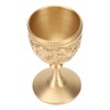 Gold Chalice Retro Embossed Style Thickened Brass Luxurious Elegant Luster