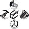 LYCAON Bike Bicycle Pedals, Light Aluminum Alloy Casting Body, 2DU