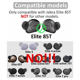 IiEXCEL 3 Pairs Memory Form Ear Tips Buds for Elite 85T, S/M/L 3 Size Replacement Reduce Noise Fit in Case Premium Earbuds Gel Compatible with Jabra Elite 85t - S/M/L Black