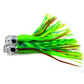 Kmucutie 4 señuelos de pesca de marlin de 11 pulgadas de atún delfín de vela, tiburón, trolling de caza grande, anzuelo de pesca de mar profundo (solo 4 señuelos)