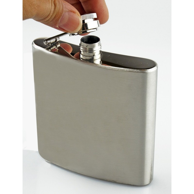 SE Stainless Steel 6 oz. Hip Flask - HQ66SP