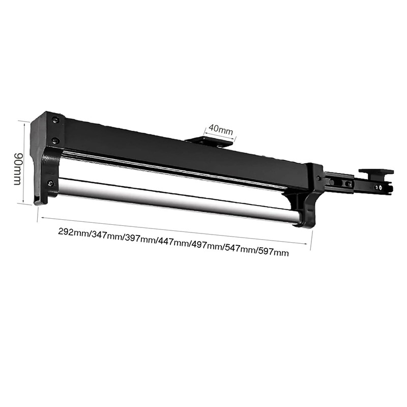 MAFAGE Valet Rod for Closet Pull Out, Adjustable Heavy Duty