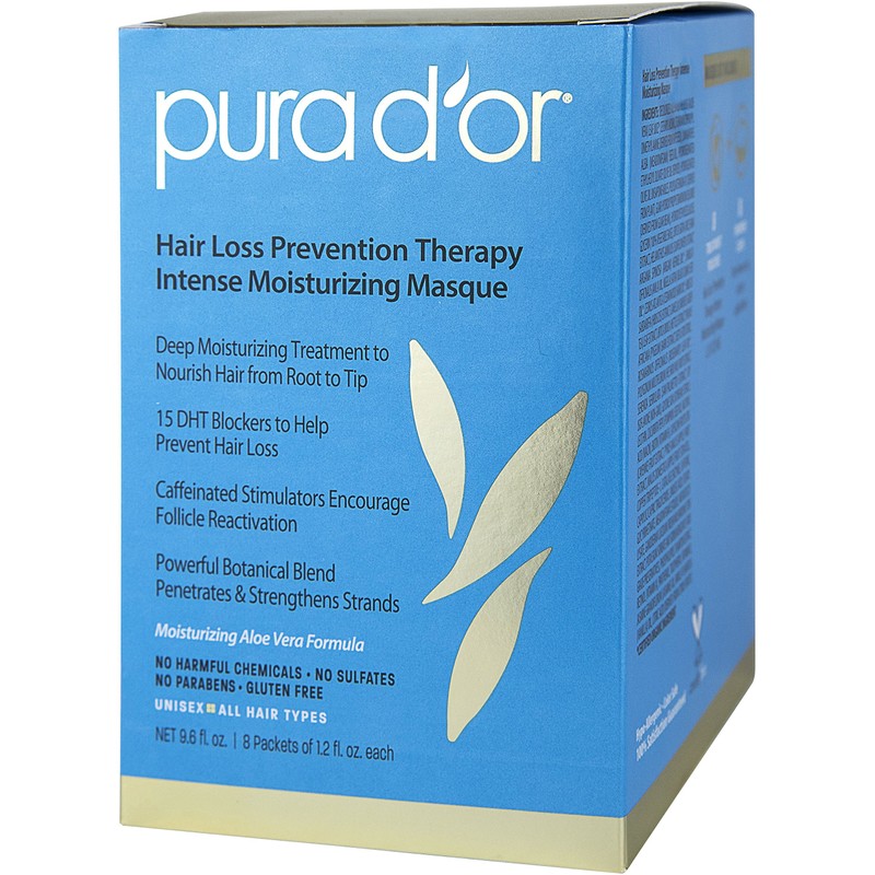 Pura D'or Hair Loss Prevention Therapy Intense Moisturizing Masque, 12