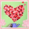 Tatuo 500 Pcs Valentine's Day Heart Cutouts Small 2'' Paper