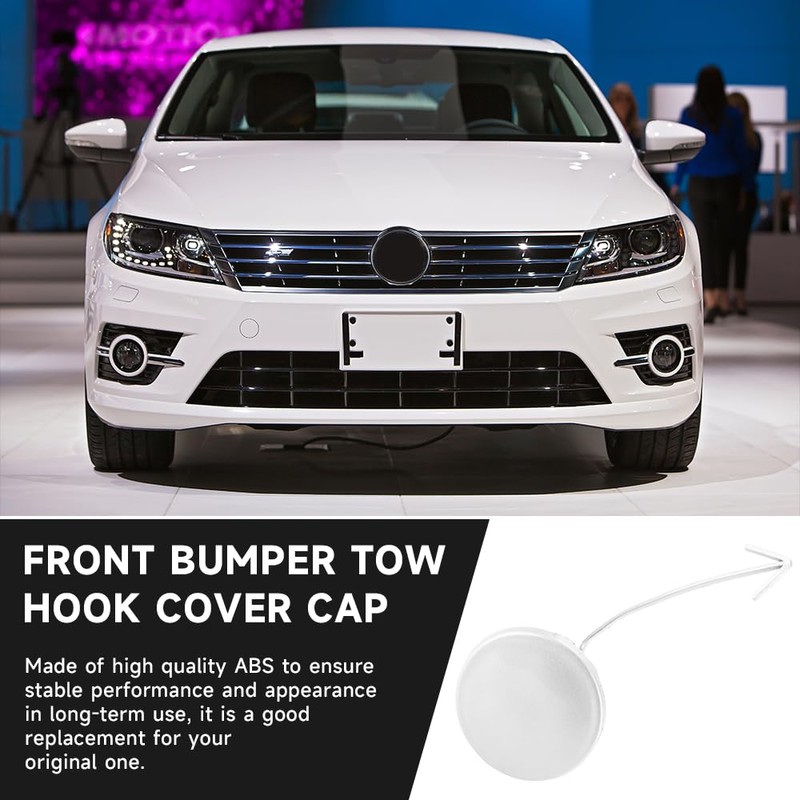 Yollky Front Bumper Tow Hook Cover Cap for Volkswagen Jetta