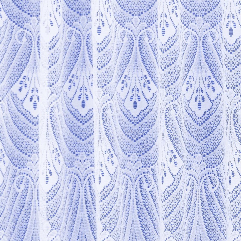 Maple Textiles White Net Curtain in Luxury Cotton Look sold