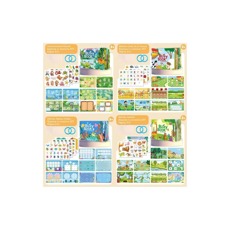 Montessori Busy Book Para Niños Pequeños Libro De Actividade