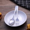 Qinglele 304 Stainless Steel Spoon Set of 6, Soup Spoon,