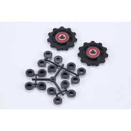 BBB Cycling 11-T Ceramic Derailleur Jockey Wheels I Shimano SRAM and Campagnolo Compatible Pulleys I Ceramic Bearings I 9- 10- and 11-Speed I RollerBoys BDP-12