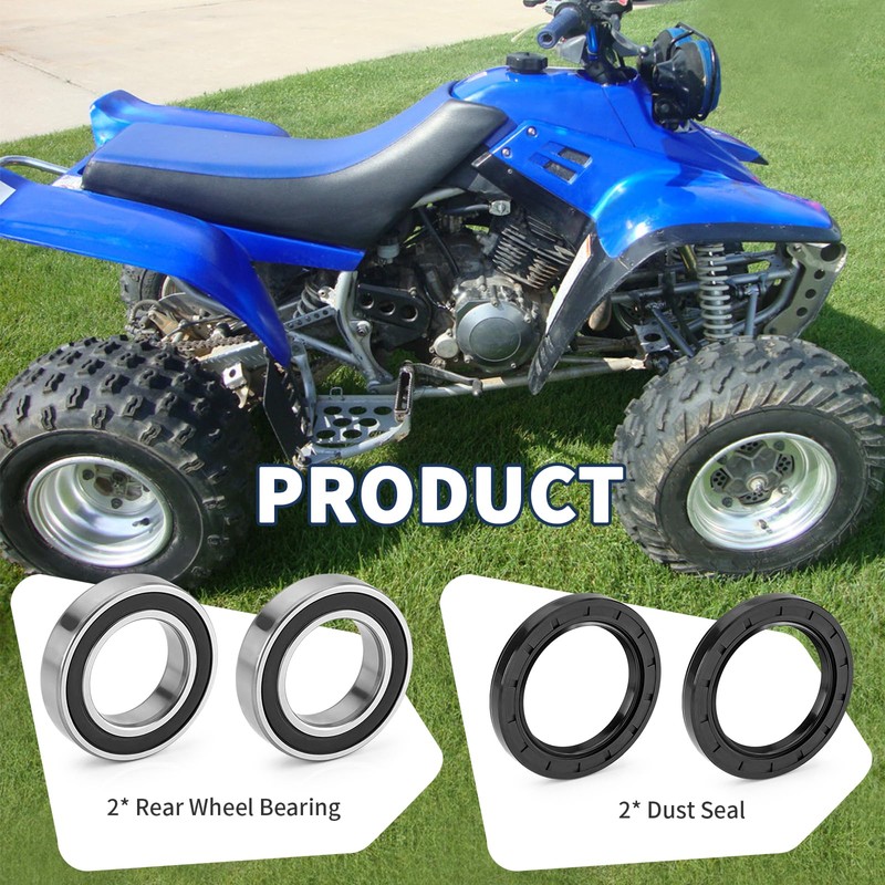 Rear Wheel Axle Bearings & Seals Kit for Yamaha Warrior