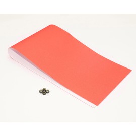 INSTSK8 Grip Tape Deck Tape with Air Hole, Includes 4 Axle Nuts, Shipped in Exclusive Packaging Cardboard (Orange)