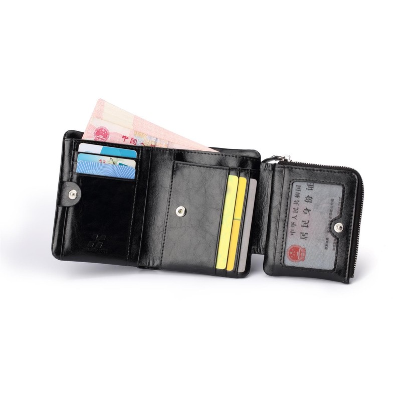 Woodland Leathers Men’s Tri-fold Mens Wallet – Premium Leather with