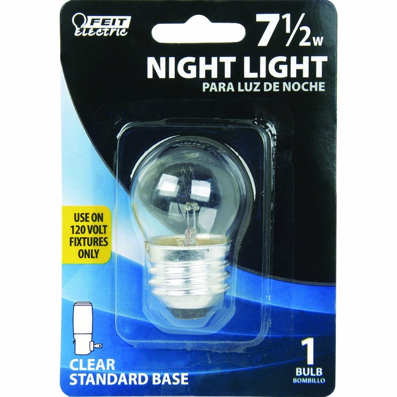 7 1/2 Watt Soft White S11 Dimmable Clear Incandescent Night
