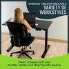 TechOrbits Electric Standing Desk Frame with 47 x 24 Tabletop