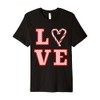 Love Peppermint Candy Cane Christmas Xmas Premium T-Shirt
