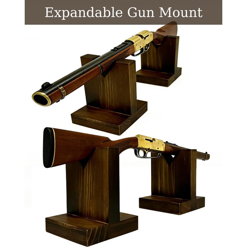 LITAITAI Wood Gun Display Stands Rifle Rack Gun Rack for