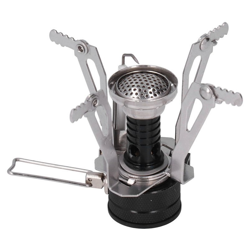 Backpacking Stove High Temperature Resistance Lightweight Foldable Gas Stove Adjustable
