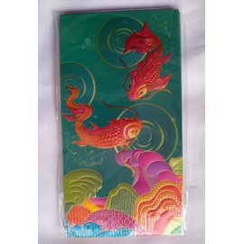 GFM® Premium Traditional Chinese Lucky Money Envelopes, Red Packets, Hong Bao for Chinese New Year, Wedding etc - Pack of 6 (AngBao-4)