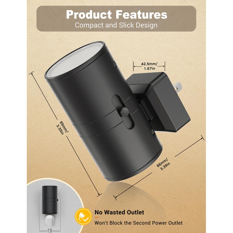 Night Lights Plug into Wall, Dimmable Night Light Plug in,