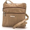 Lorenz Ladies Small Genuine Soft Leather Cross Body / Shoulder