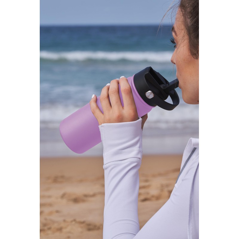 Avanti HydroSport Sipper Insulated Water Bottle, 550ml - Lavender
