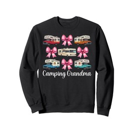 Camping Grandma RV Camping Camper Motorhome Nana Coquette Sweatshirt