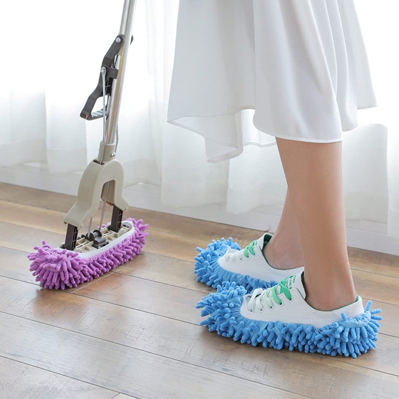 YFFSFDC Mop Slippers, Room Shoes, Floor Mop, Cleaning Slippers, Cleaning