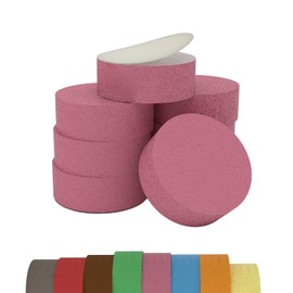 PolySound Sylo High-End Speaker Feet, Vibration Damper, Set of 8, Pink, 11-23 kg, Material Gentle Cut with Water, Not Punched, Made in Germany