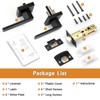 Probrico 4 Pack| Square Passage Levers Matt Black Hall and