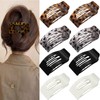 8 Pack Tortoiseshell Flat Hair Clips for Women – Large