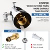 YASINU All Metal Bathtub Faucet with Sprayer 10 Settings, Universal