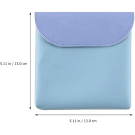 Bolsa de Almacenamiento para Toallas Sanitarias Portátil de Pu 2 Piezas, Organizador Delicado y Compacto Adecuado para Uso Femenino Diario