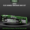 SWANLAKE 6PC Breaker Bar Set,1/4", 3/8" & 1/2" Drive,Heavy Duty