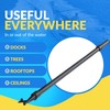 4.5' to 8' Extendable Boat Hook with Unique H-Shaped Dual