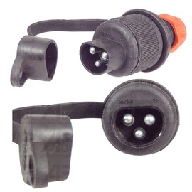 2x 3 Pin Male Plug COBO Type Replacement for Case International IH Ford New Holland Tractor