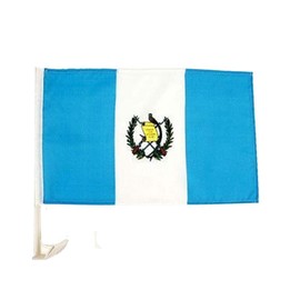 MWS (2 Pack) Guatemala Country Car Window Vehicle 12x18 12"x18" Flag