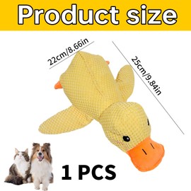 Antistressente für Hunde,Anti Stress Ente für Hund,Entes für PfotenmondQuietschspielzeug Unzerstörbar,Enten Kuscheltier,Beruhigende Spielzeugente,Dog Toys,Welpen Kreatives Plüsch Weiches Kissen