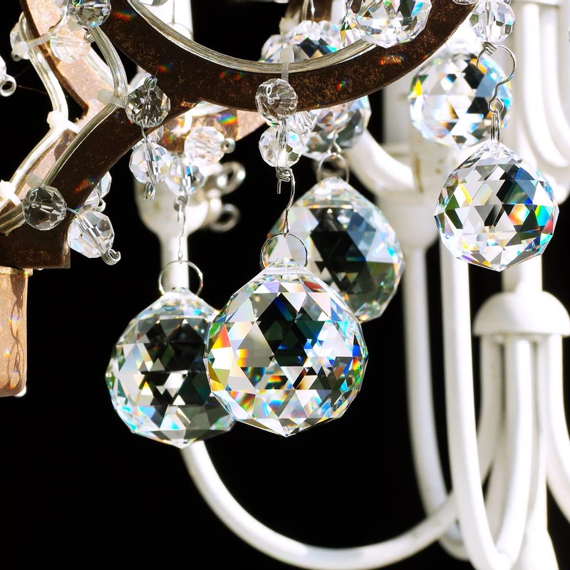 GOLDENHAITAI クリスタルボールプリズム サンキャッチャー 20個 30mm ハンギングクリスタルペンダント 窓の装飾用 クリア