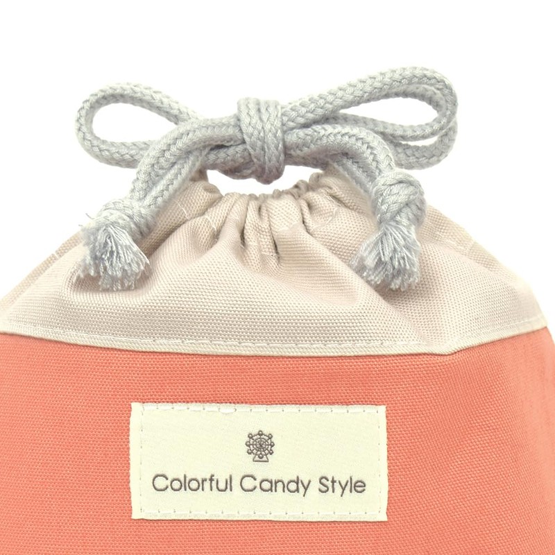 COLORFUL CANDY STYLE N7019000 Drawstring Bag, Medium, Gussetless Lunch Bag,
