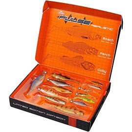 Berkley Pulse Realistic Gift Box Gift Box for Anglers, 19 Pieces, Rubber Fish, Rubber Bait, Rubber Sheds, Zander Bait